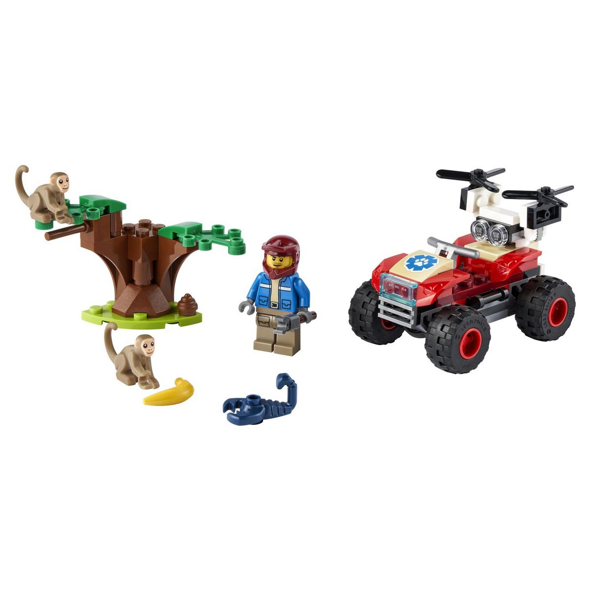 LEGO City Wildlife 60300 Le quad de sauvetage des animaux sauvages
