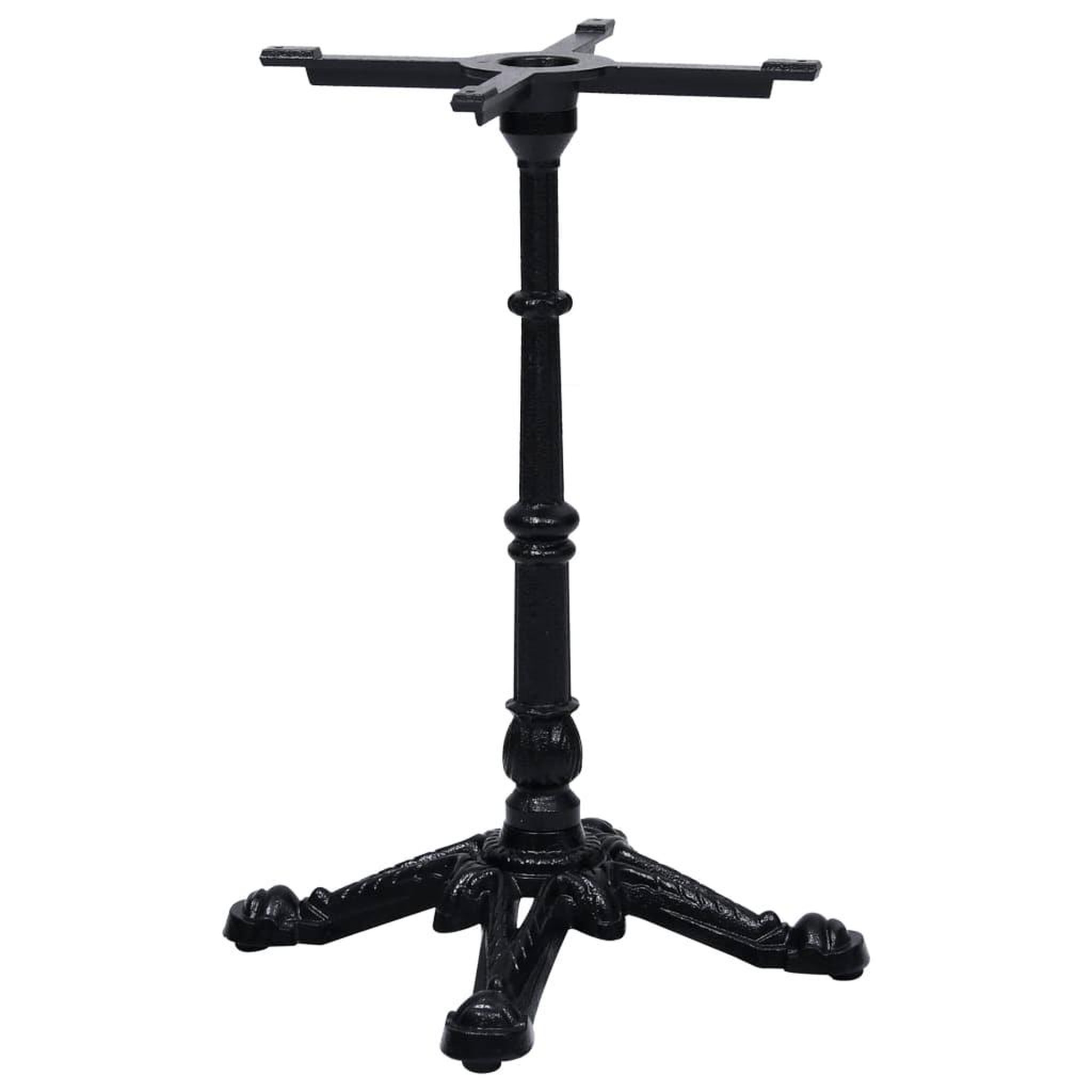VIDAXL Pied de table de bistro noir 52x52x72 cm fonte
