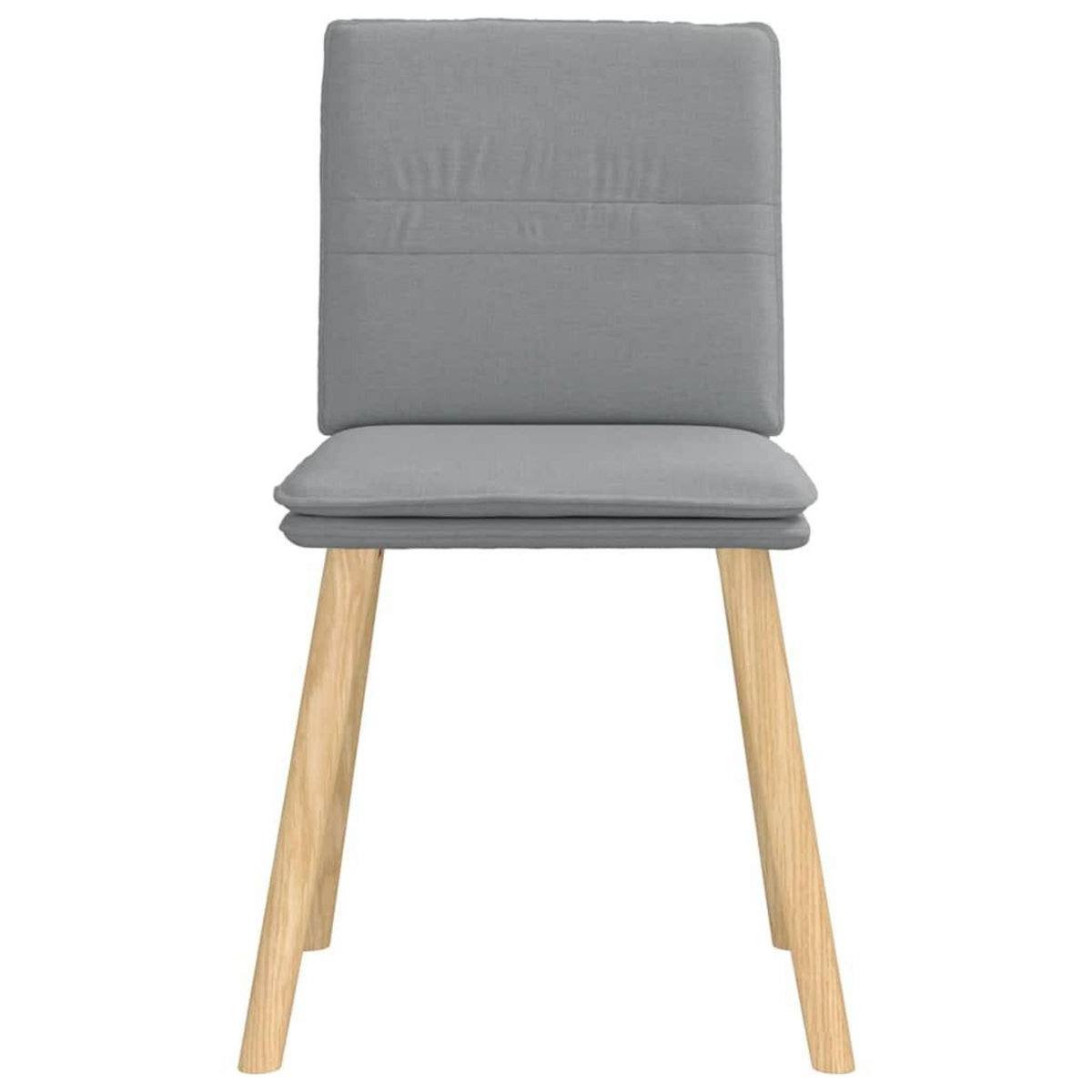 VIDAXL Chaises a manger lot de 2 gris clair tissu