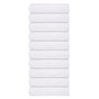 Voir la diapositive 1 : VIDAXL Serviettes de douche 10 pcs blanc 70x140 cm 360 g m² 100% coton