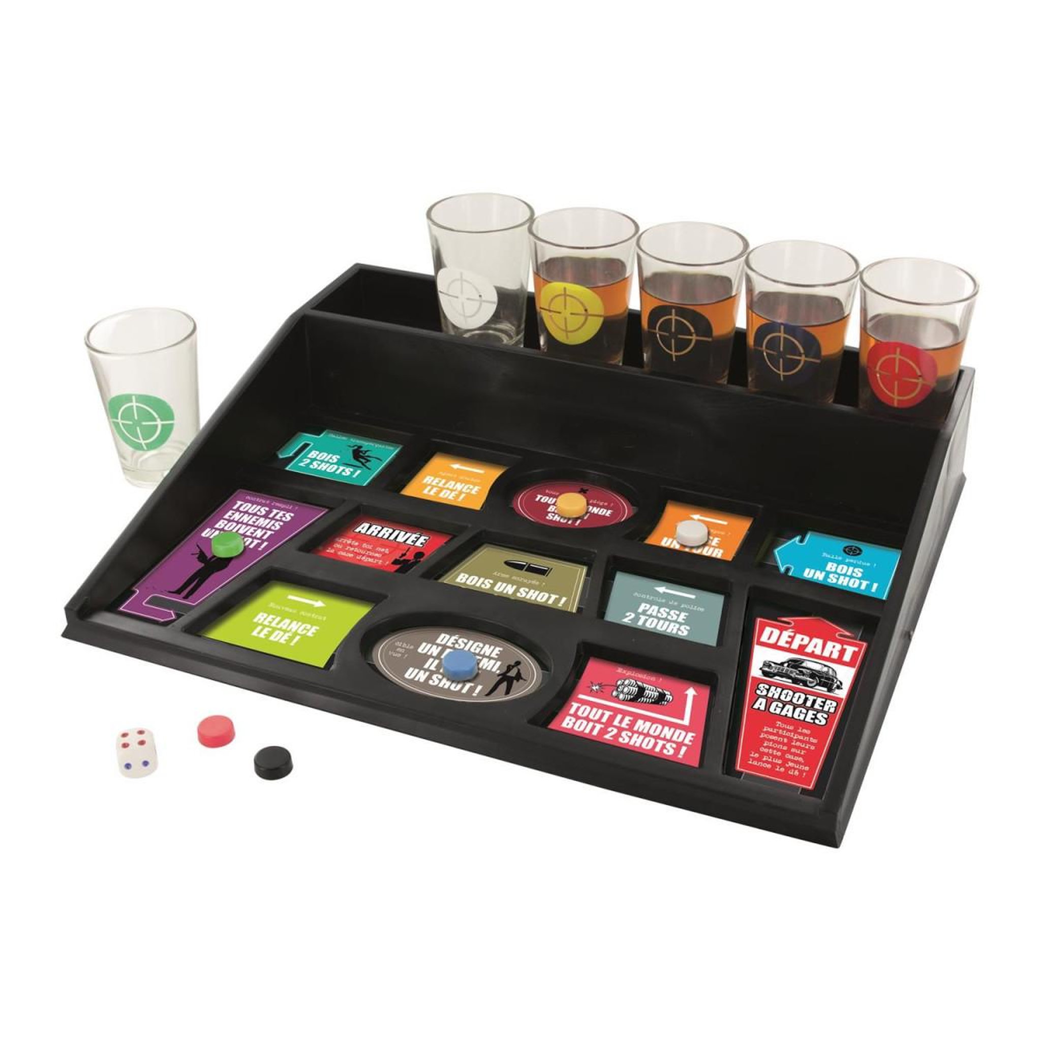 Voir la diapositive 3 : MISTER GADGET Jeu à boire  6 shooters à gages  27cm multicolore