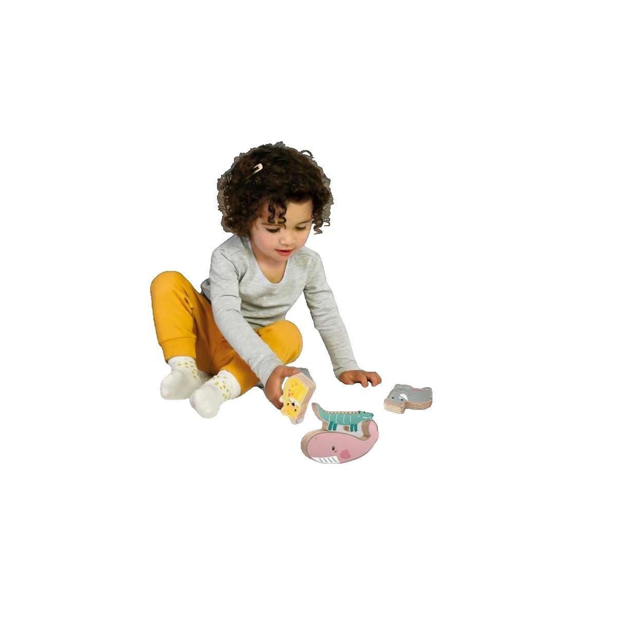 Voir la diapositive 3 : Creative Toys Jouet éducatif ses-creative Animaux en bois multicolore