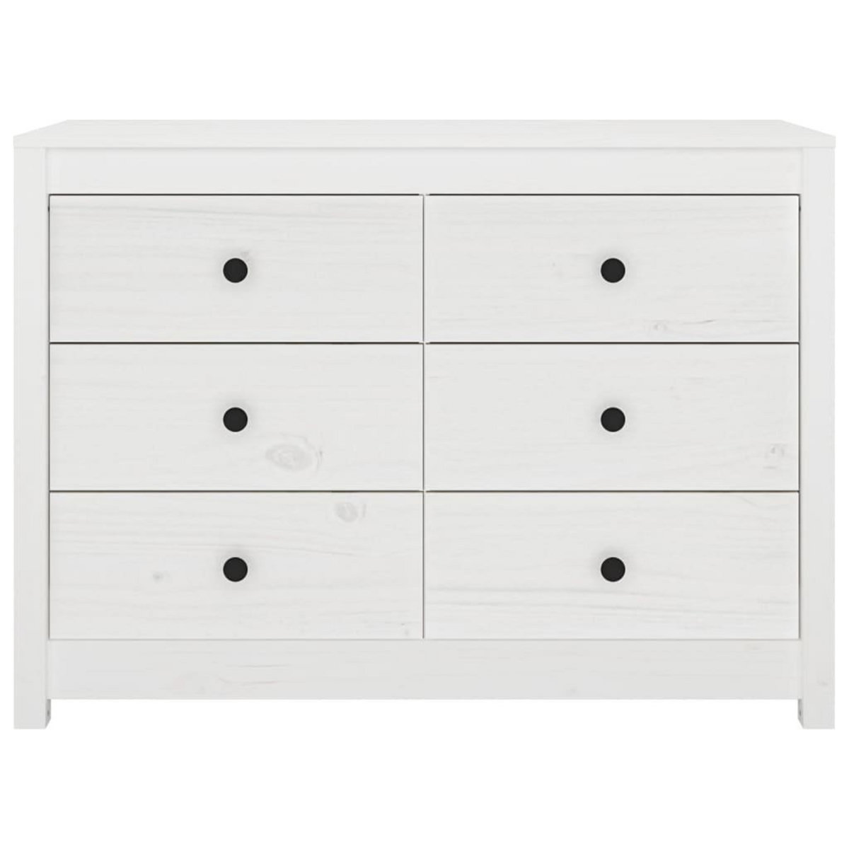 VIDAXL Armoire laterale Blanc 100x40x72 cm Bois de pin massif