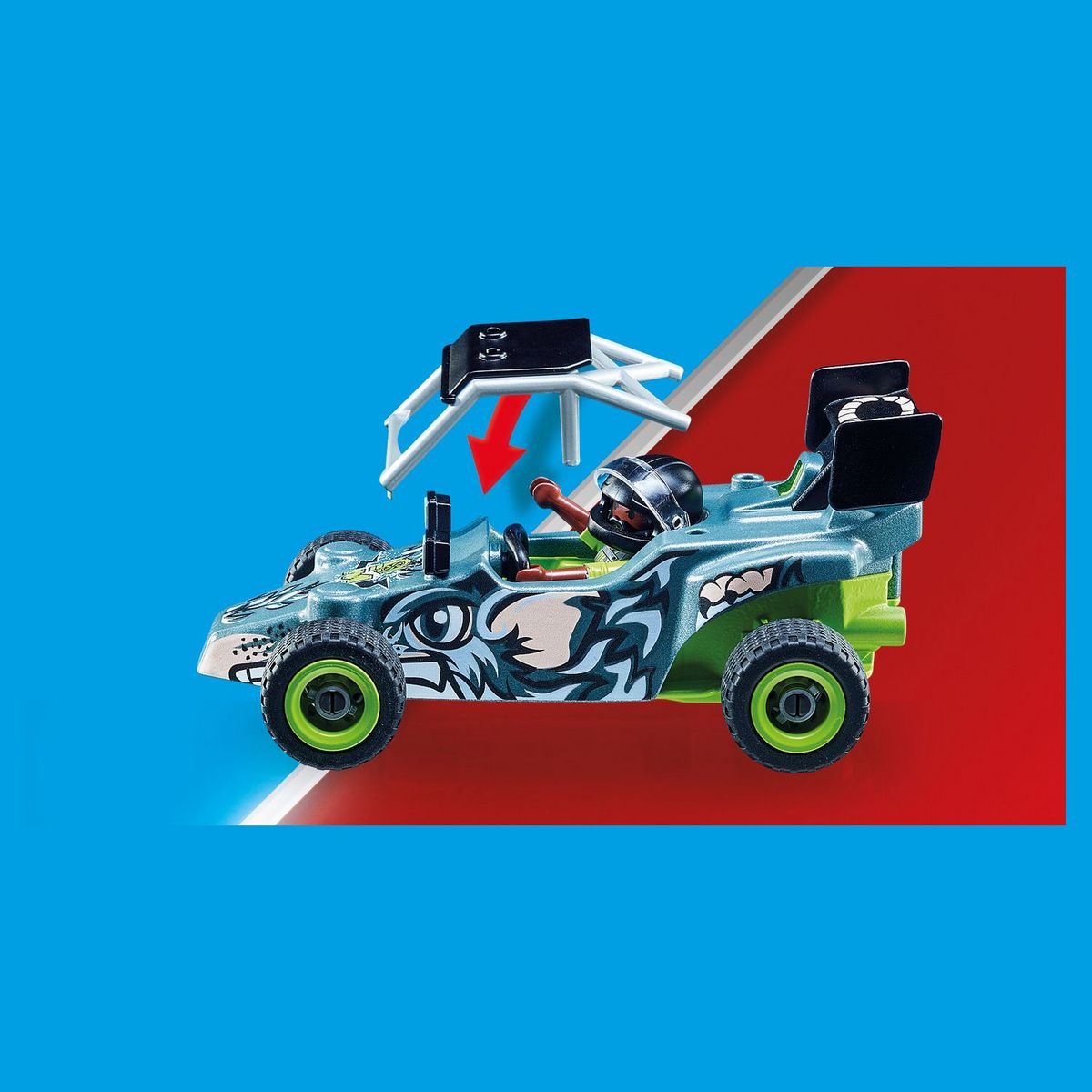 PLAYMOBIL 71044 StuntShow Cascadeur et Buggy