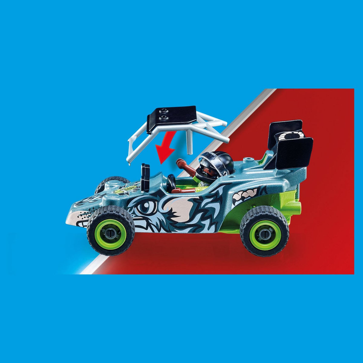 PLAYMOBIL 71044 StuntShow Cascadeur et Buggy