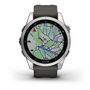 Voir la diapositive 5 : GARMIN Montre sport Fenix 7S silver avec bracelet gris