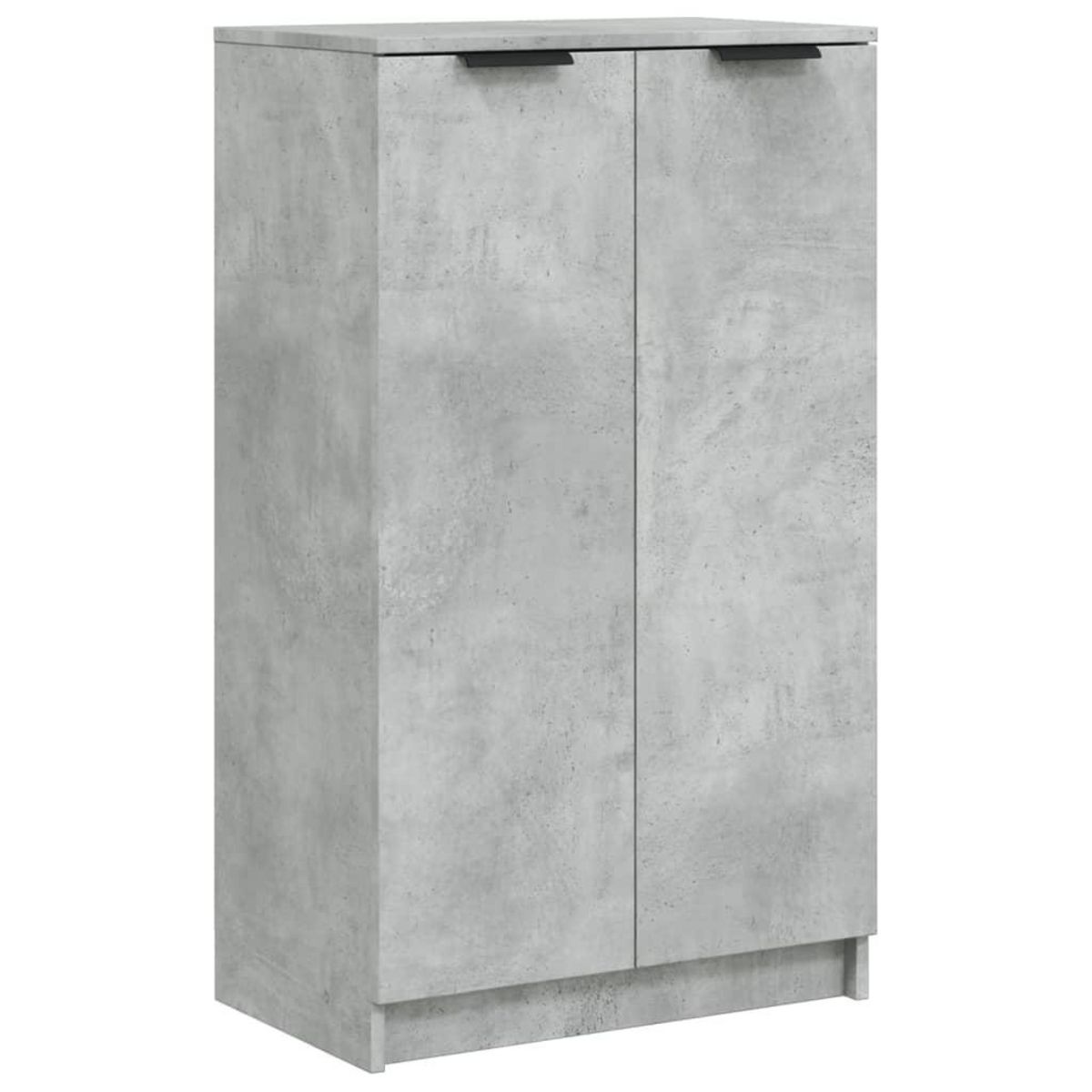 VIDAXL Armoire a chaussures Gris beton 59x35x100 cm Bois d'ingenierie