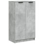 Voir la diapositive 2 : VIDAXL Armoire a chaussures Gris beton 59x35x100 cm Bois d'ingenierie