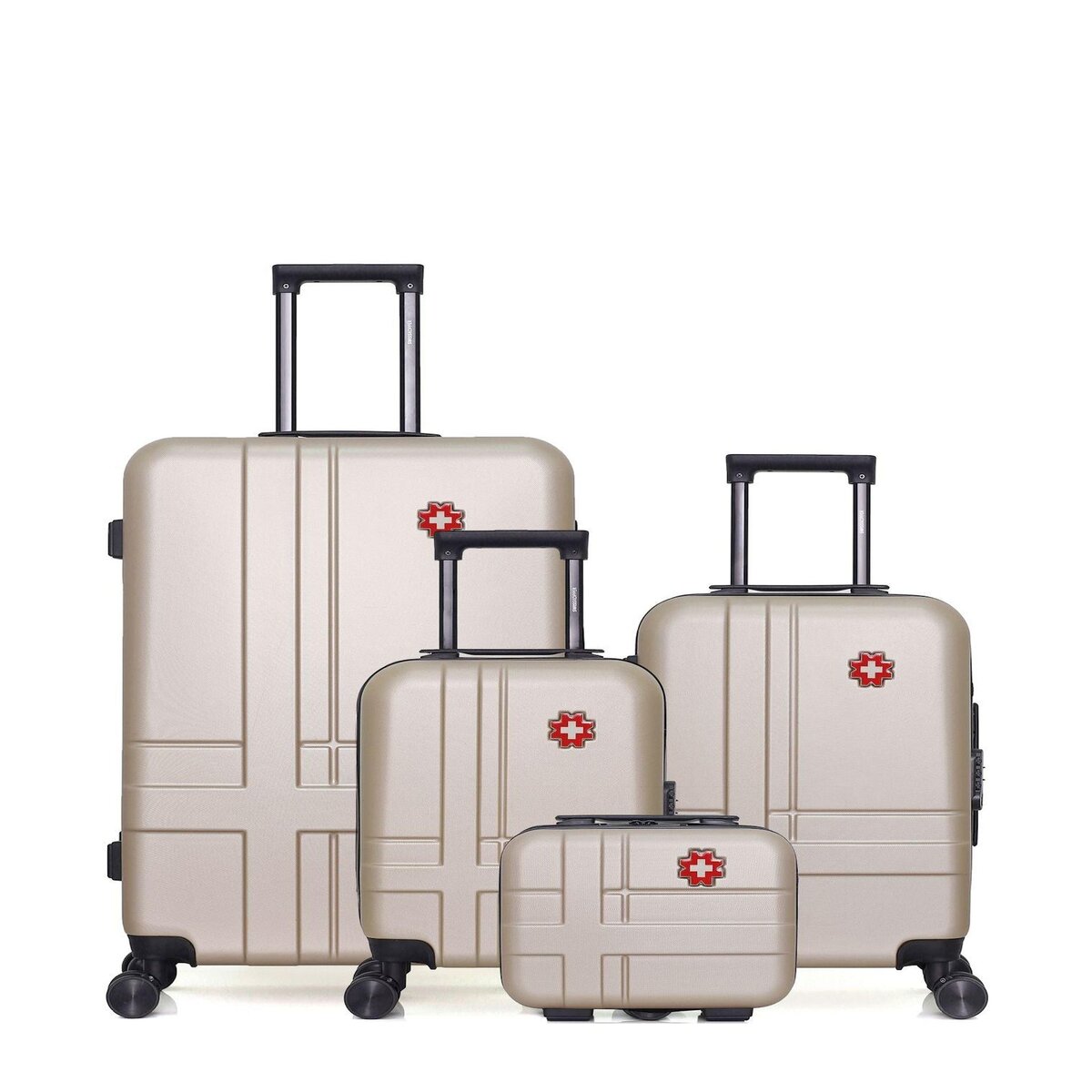 SWISS KOPPER SWISS KOPPER - LOT DE 4 - Valises grand format, cabine, cabine XXS et vanity USTER