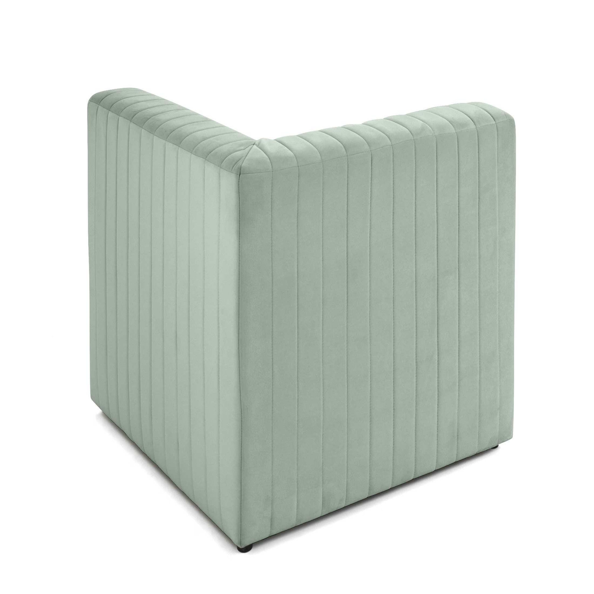 Voir la diapositive 4 : LISA DESIGN Nova - module d'assise d'angle réversible - en velours