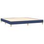 Voir la diapositive 4 : VIDAXL Sommier a lattes de lit avec matelas Bleu 200x200 cm Tissu