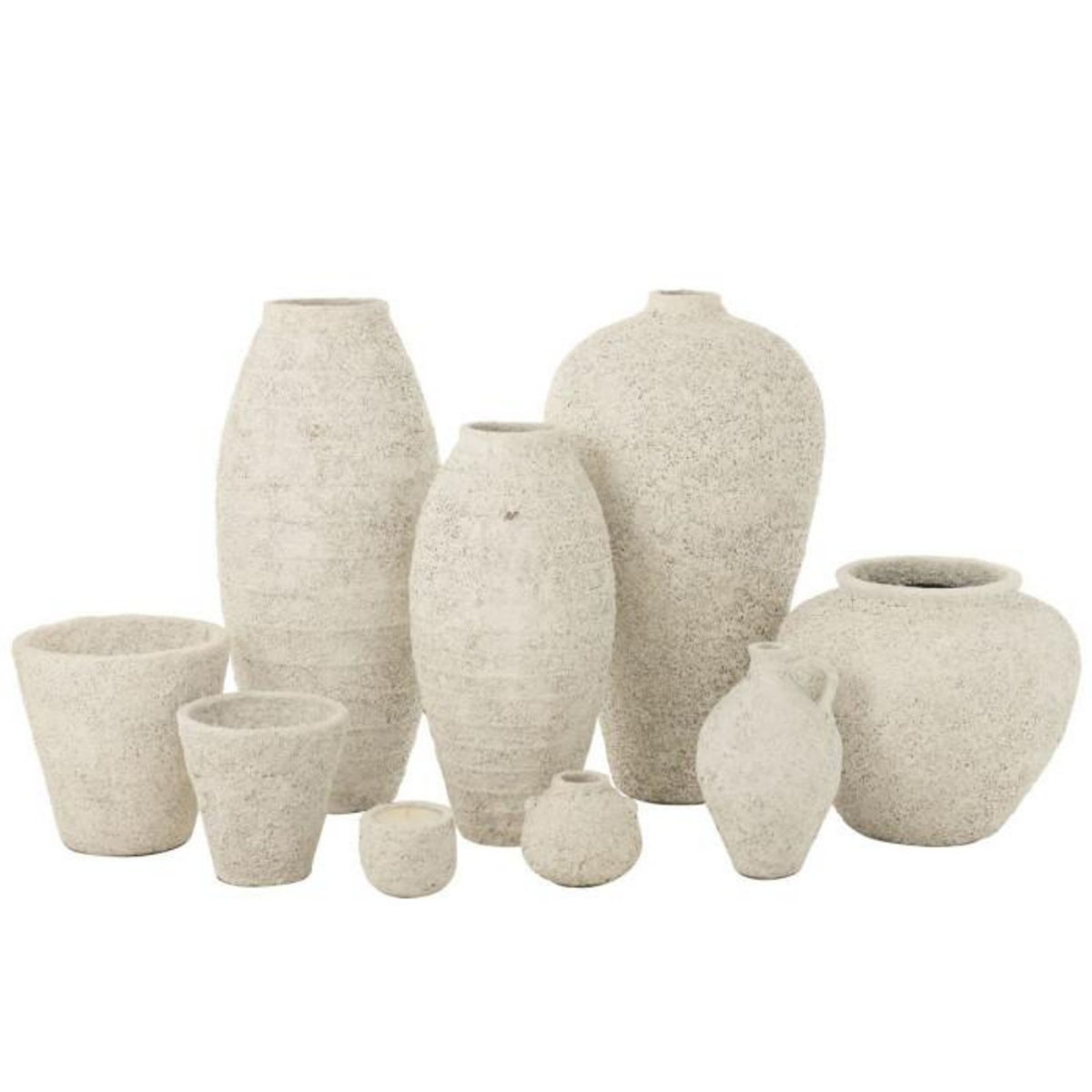 Paris Prix Vase Pot Antique en Ciment  Mack  100cm Blanc