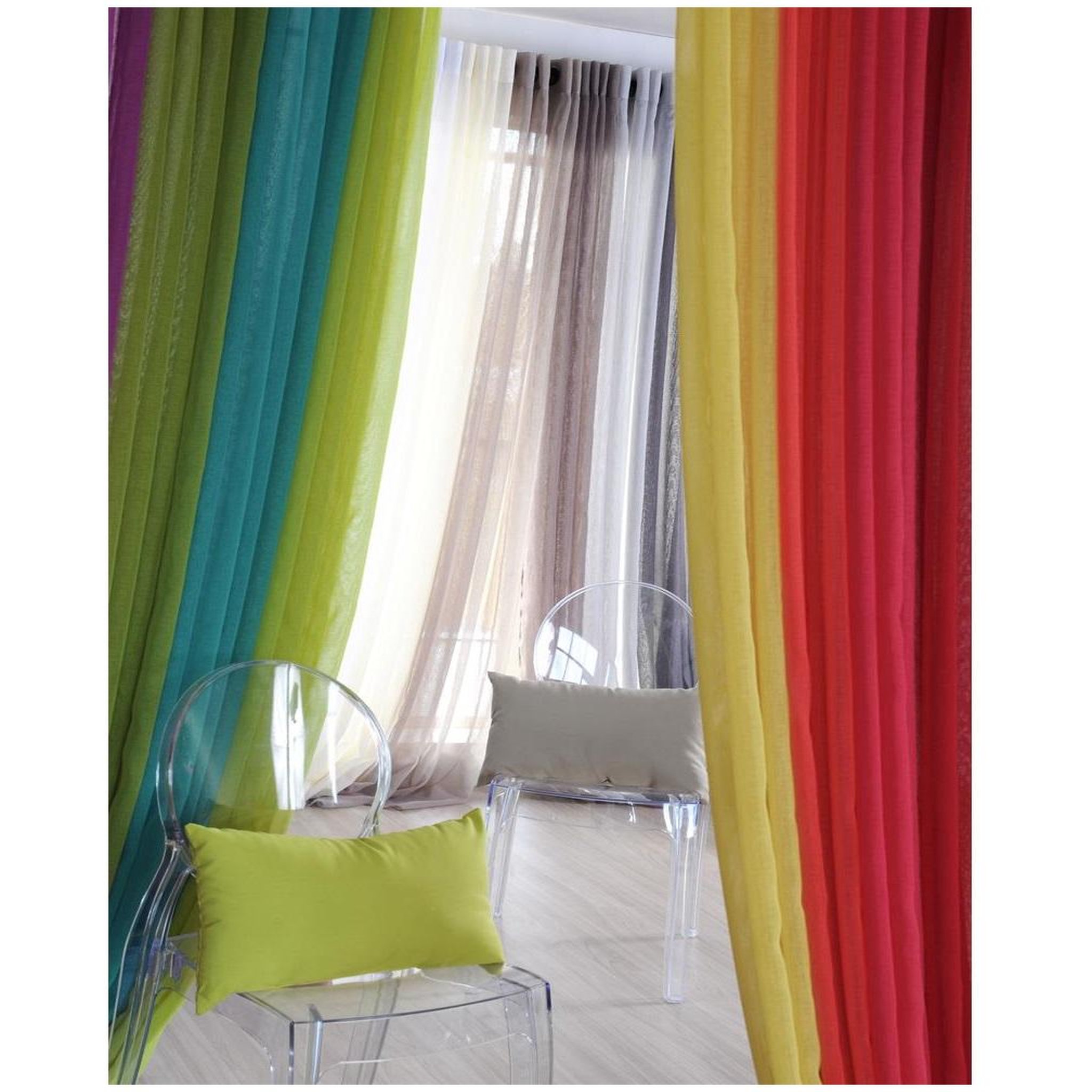 Voir la diapositive 3 : Eden Voilage uni collection mona design et moderne