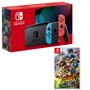 NINTENDO Console Nintendo Switch Joy-Con Bleu et Rouge + Mario Strikers : Battle League Football Nintendo Switch