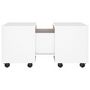 Voir la diapositive 6 : VIDAXL Table basse blanc 60x60x38 cm bois d ingénierie