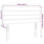 Voir la diapositive 6 : VIDAXL Tete de lit a LED Creme 100x5x78/88 cm Tissu