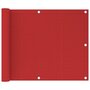 Voir la diapositive 1 : VIDAXL Ecran de balcon Rouge 75x300 cm PEHD