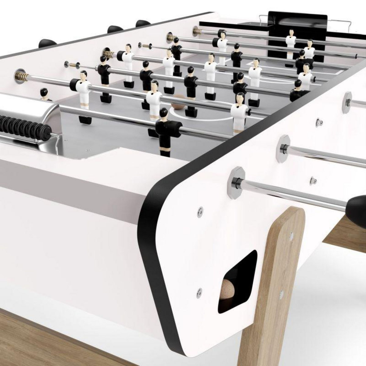 SOKKER Baby-foot de Bar Coliseum avec barres télescopiques et 3 Balles Lièges Inclus 153 x 75 x 90 cm