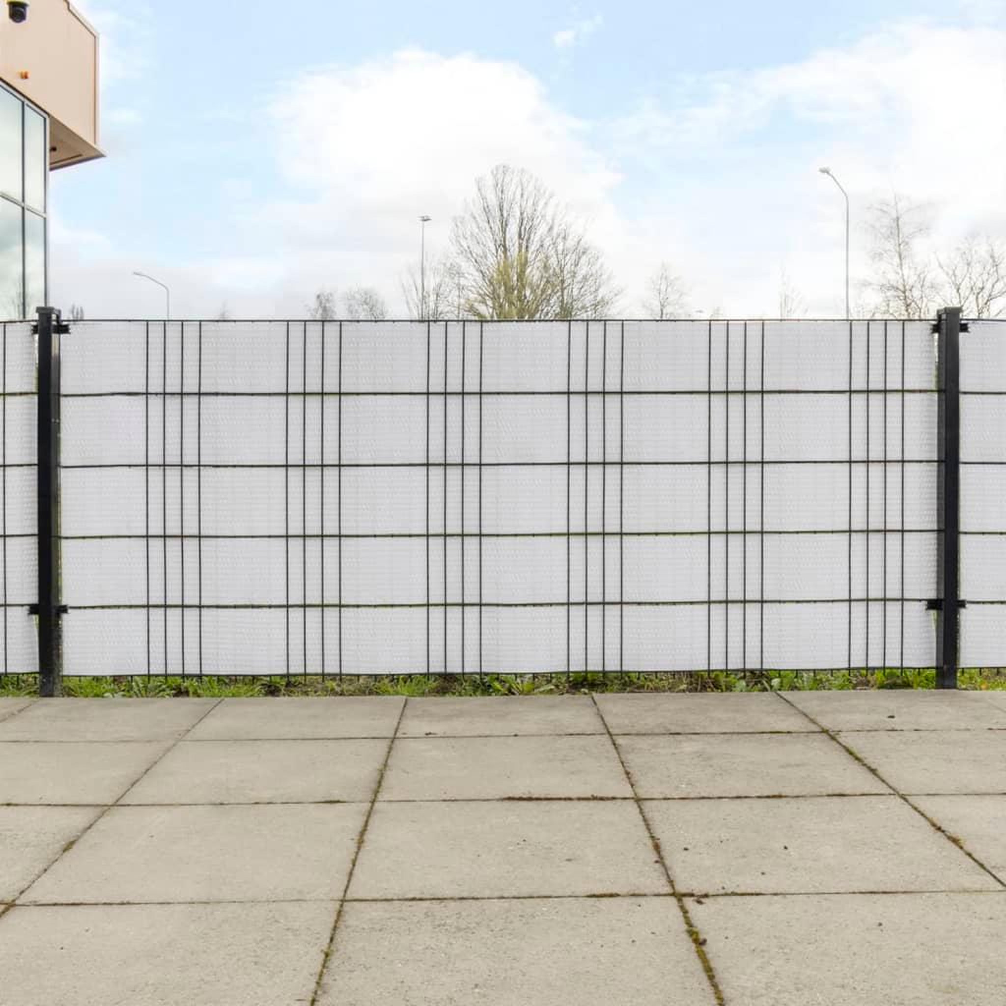 VIDAXL Paravents de balcon 10 pcs blanc 255x19 cm resine tressee