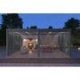Voir la diapositive 4 : Pergola Bioclimatique autoportée 4x6 m - Anthracite/blanc -  VS OmBREA®