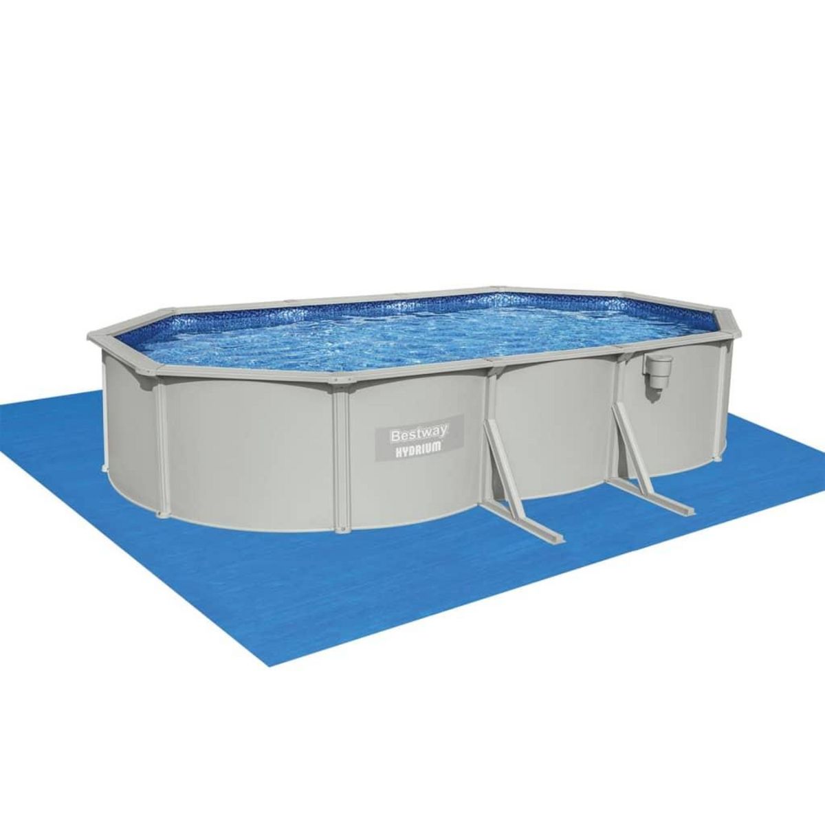BESTWAY Bestway Piscine encadree hors sol ovale Hydrium 610x360x120 cm