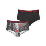 FREEGUN Lot de 2 Shortys fille Miss Freegun. Coloris disponibles : Noir