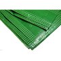 Tecplast Bâche terrasse 4 x 10m 170g/m2 - Bâche de terrasse armée verte - Bâche pour terrasse 4x10 m en polyéthylène