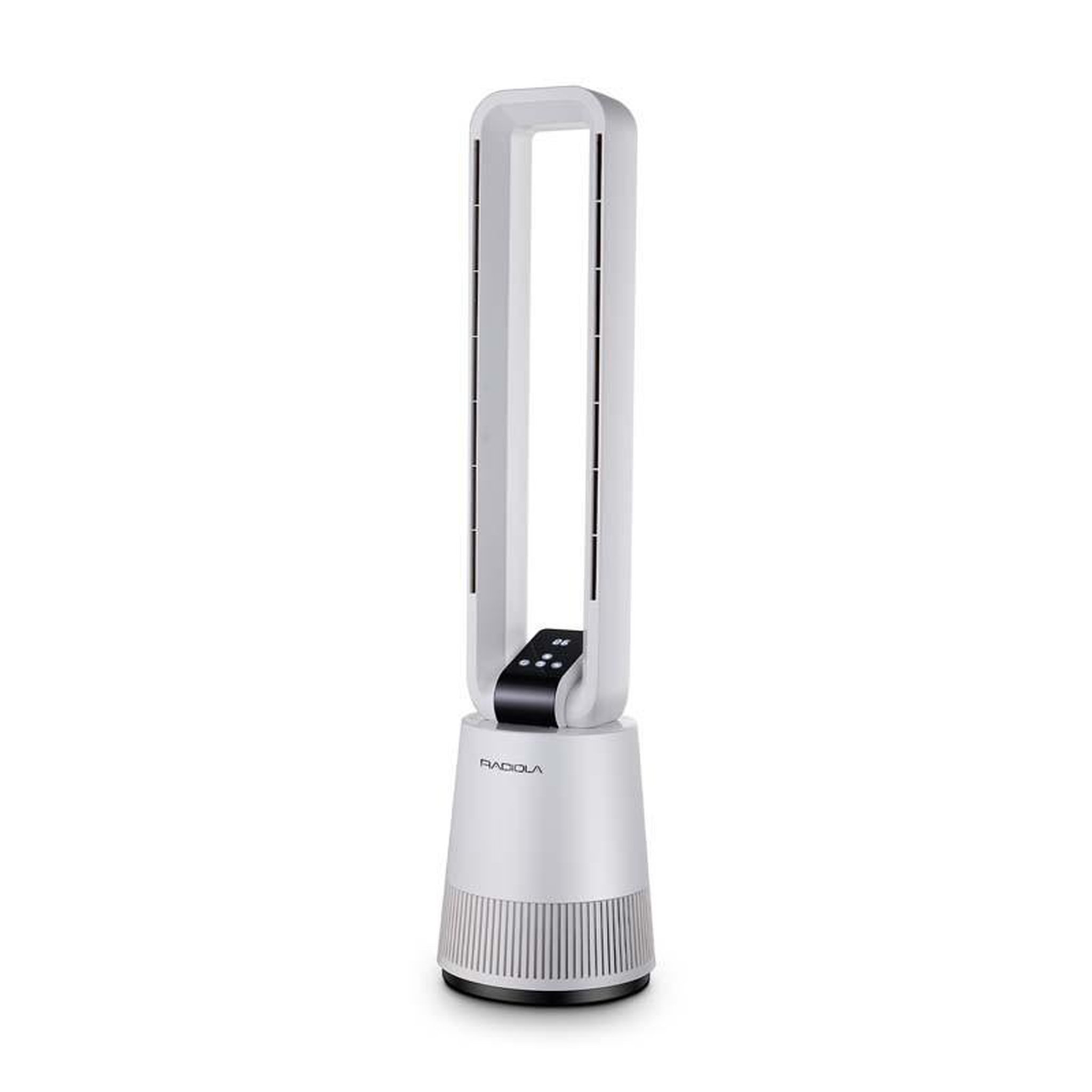 Voir la diapositive 1 : RADIOLA Radiola - rad-v100 - blanc - ventilateur sans pales - 3 vitesses - télécommande