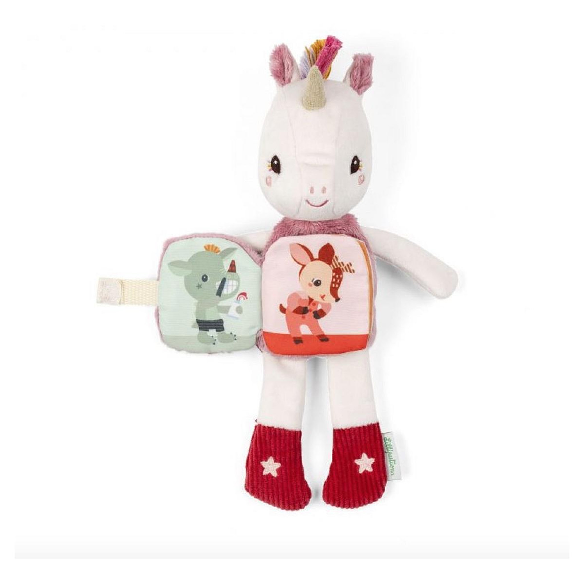 Voir la diapositive 3 : LILLIPUTIENS Peluche Lena a histoire - Lena la licorne