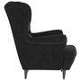 Voir la diapositive 4 : VIDAXL Fauteuil noir velours