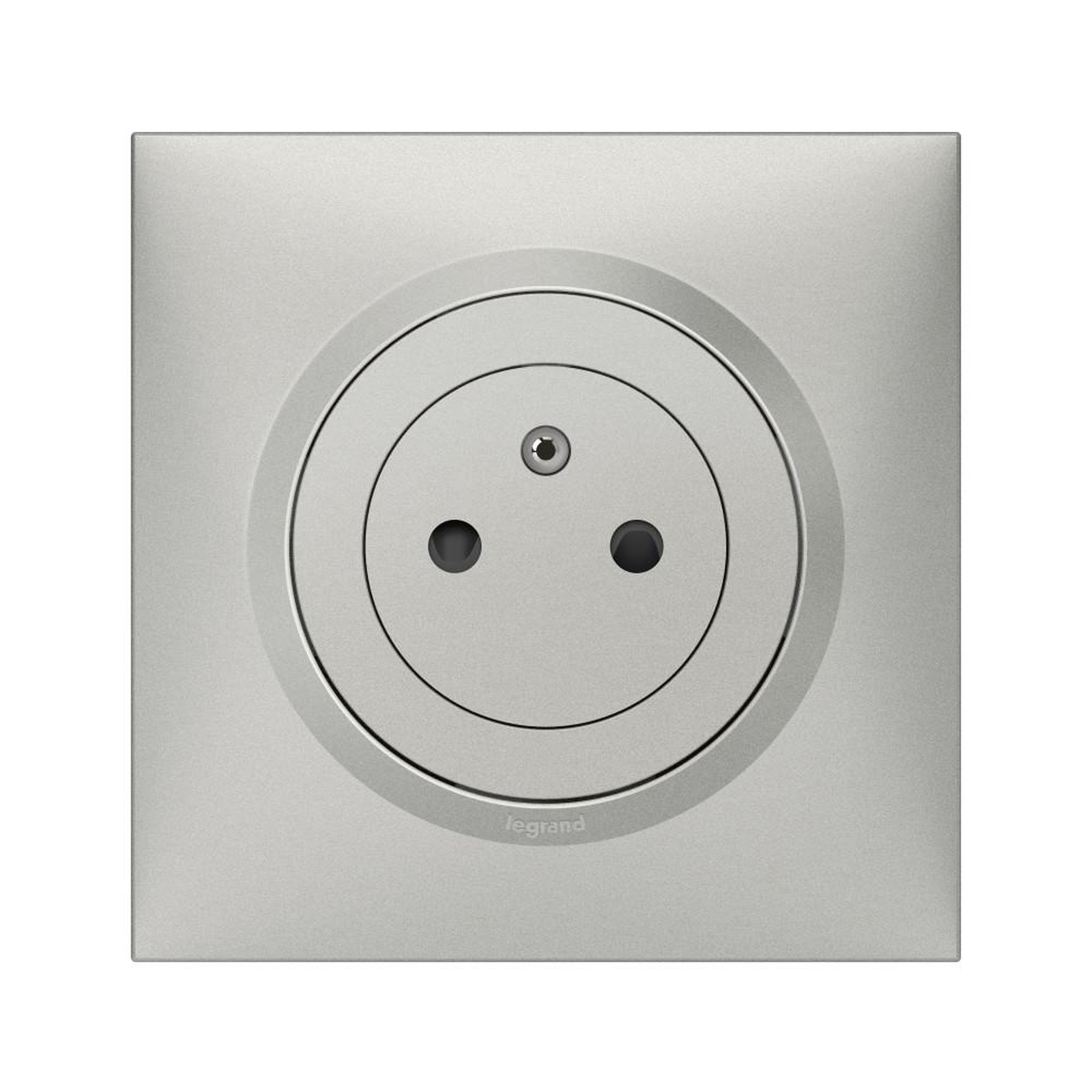 Legrand Prise avec terre affleurante complet Dooxie, LEGRAND, aluminium