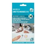 Paris Prix Lot de 16 Lingettes  Magiques  15cm Blanc