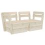Voir la diapositive 2 : VIDAXL Canape palette a 2 places de jardin Bois d'epicea impregne