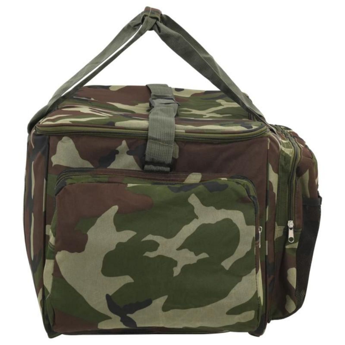 VIDAXL Sac de pêche imperméable vert camouflage tissu oxford