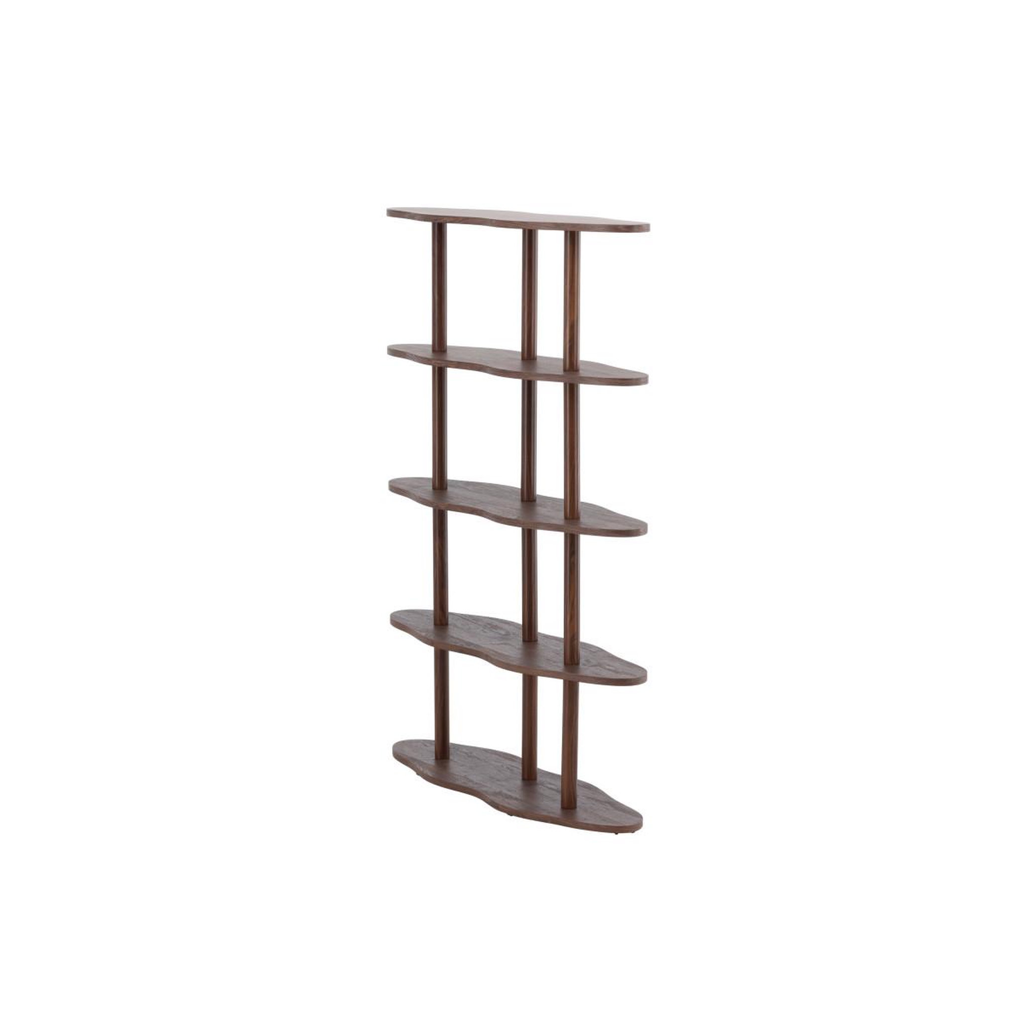 Voir la diapositive 4 : Paris Prix Étagère ondulé 5 niveaux  moln  140cm marron