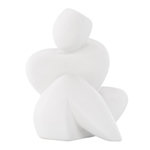 Paris Prix Statuette Sculpture en Céramique  Floda  14cm Blanc