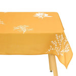 ATMOSPHERA Nappe Antitache Imprimée  Garrigue  150x300cm Moutarde