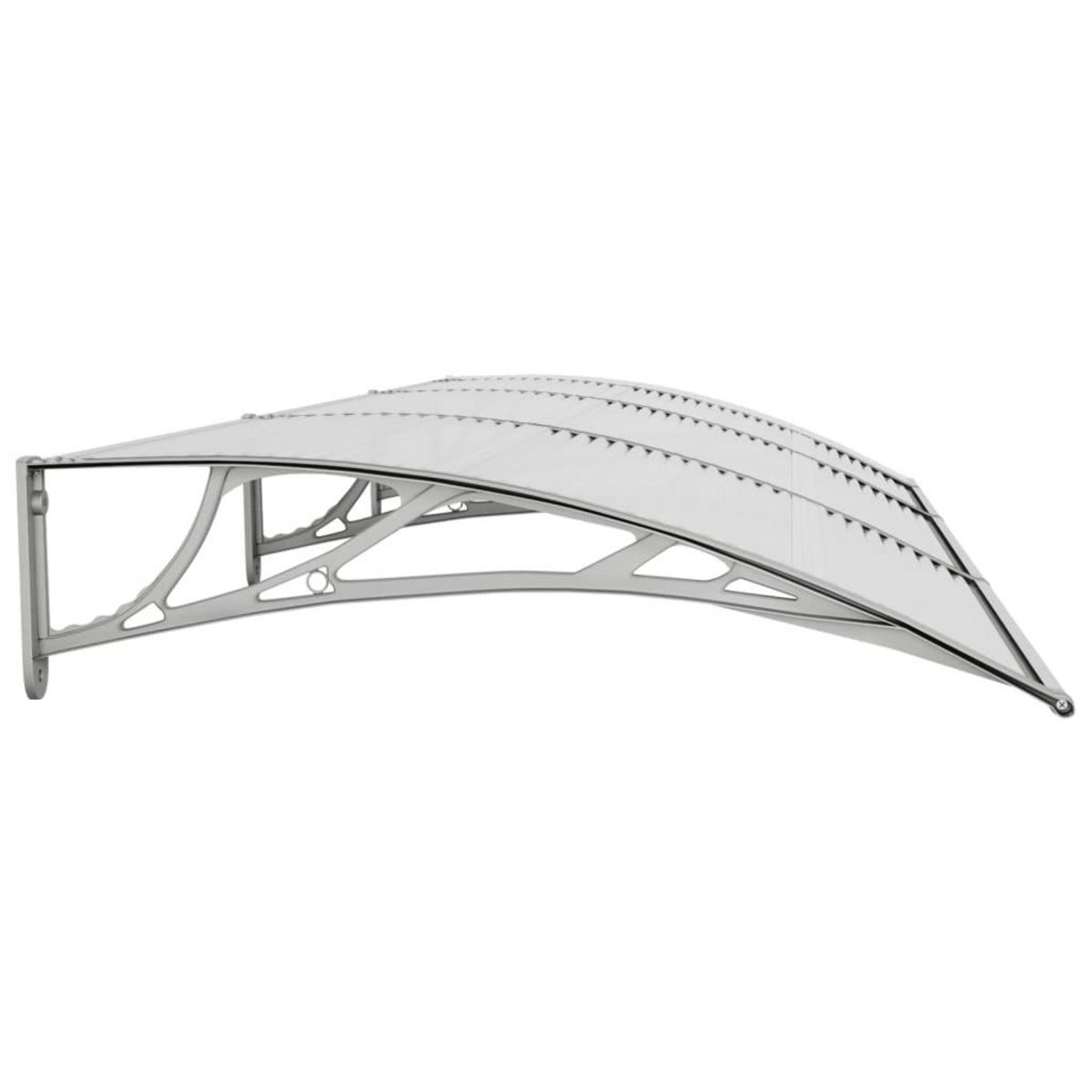 VIDAXL Auvent de porte Gris 300x100 cm Polycarbonate