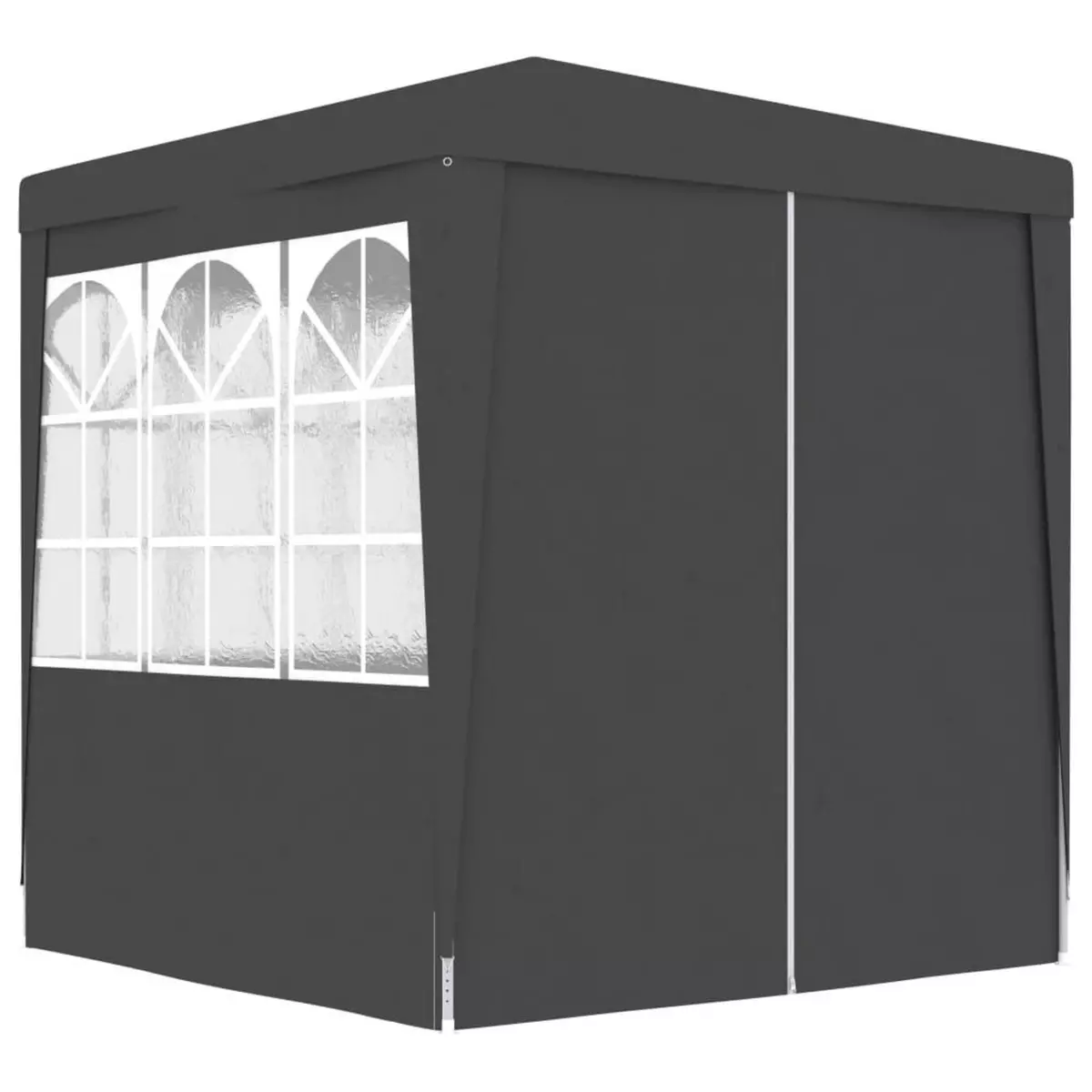 VIDAXL Tente de reception et parois laterales 2x2 m Anthracite 90 g/m^2