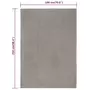 VIDAXL Tapis rectangulaire Gris 180x250 cm Coton