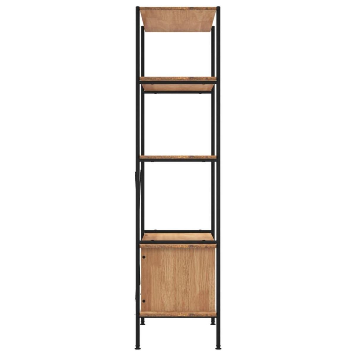 VIDAXL Etagere a 5 niveaux armoire 80x40x163cm Acier bois d'ingenierie