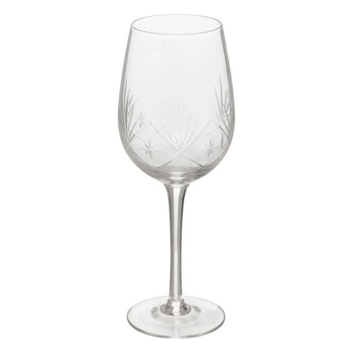 SECRET DE GOURMET Lot de 6 Verres à Vin Design  Victoria  38cl Transparent
