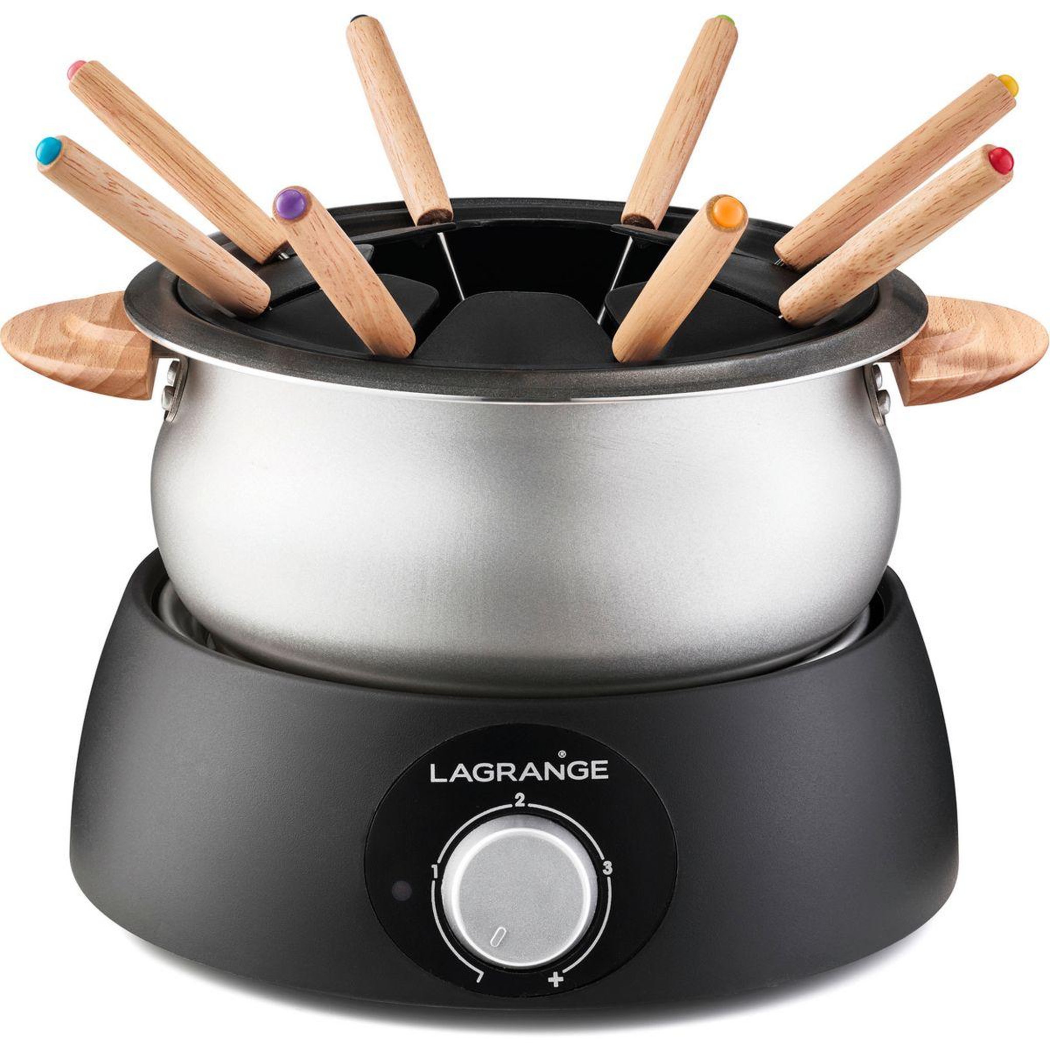 Voir la diapositive 2 : LAGRANGE Fondue Fondue Classic bois clair 8 pers 349015