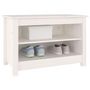 Voir la diapositive 5 : VIDAXL Banc a chaussures Blanc 70x38x45,5 cm Bois de pin massif