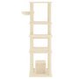 Voir la diapositive 4 : VIDAXL Arbre a chat avec griffoirs en sisal Creme 154 cm