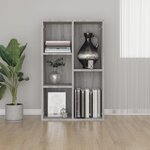 VIDAXL Bibliotheque/Buffet sonoma gris 50x25x80 cm bois d'ingenierie