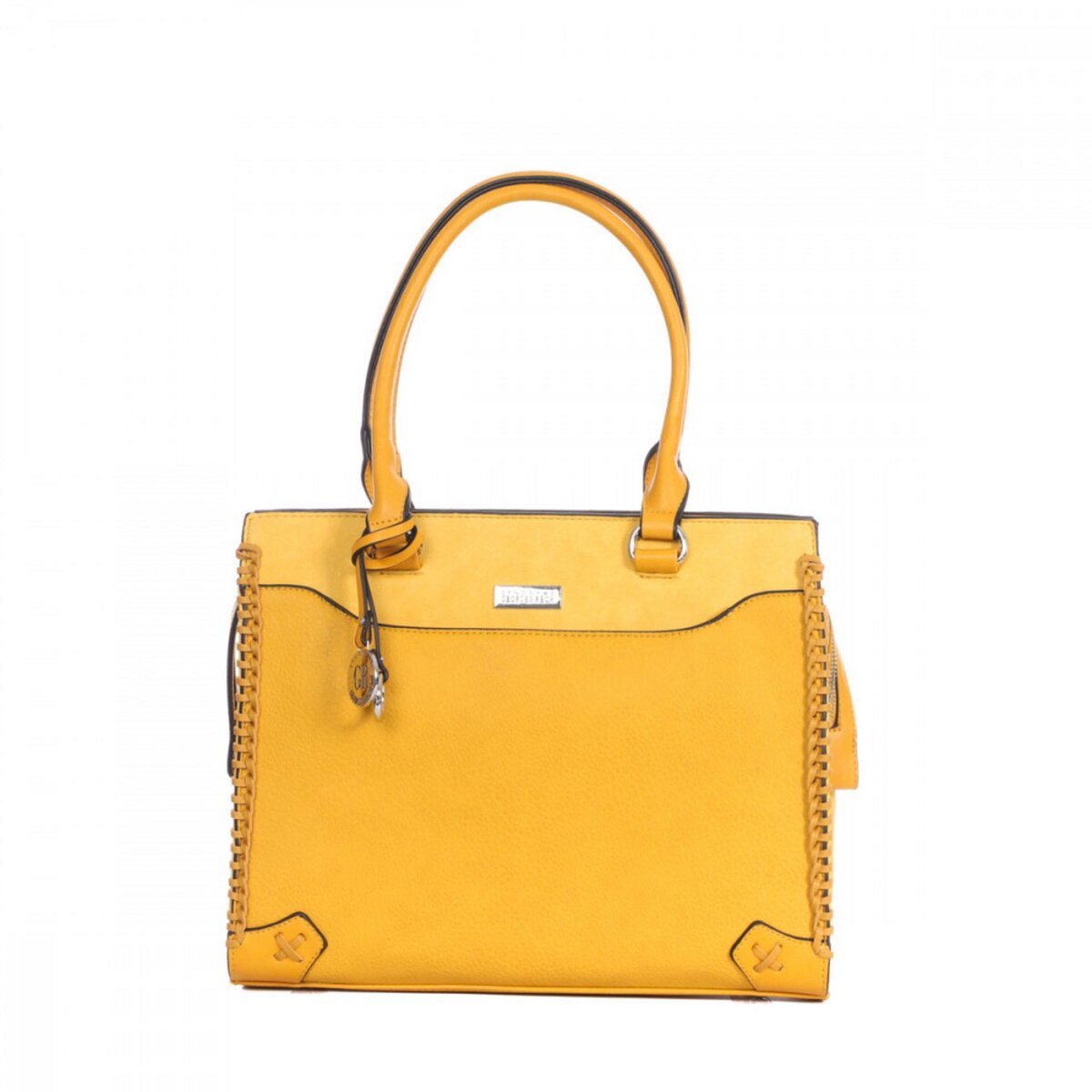 Sac a clearance main jaune femme