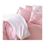 Voir la diapositive 3 : GENERIQUE Parure de lit - 129CTN62617 - 1 housse de couette 220 x 240 cm + 2 taies d'oreiller 60 x 60 cm - 100% coton ranforcé - Rose