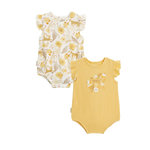 Petit Béguin Lot de 2 bodies bébé bloomer Ciao Milano. Coloris disponibles : Jaune
