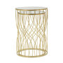Voir la diapositive 4 : Paris Prix Lot de 2 Tables d'Appoint  Lignes  55cm Or